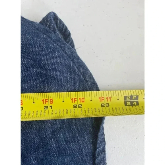 Women's Ralph Lauren Blue Denim Off-the-Shoulder Top - Size M 0066‎ - Picture 10 of 15